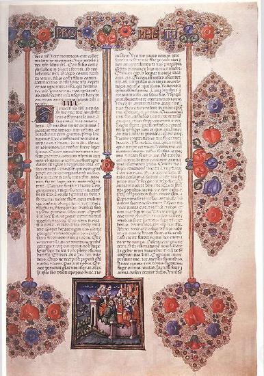 unknow artist Bible of Borso d'Este